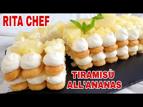 Видео: АНАНАС ТИРАМИСУ - РИТА ШЕФ-ПОВАР | PINEAPPLE TIRAMISU.