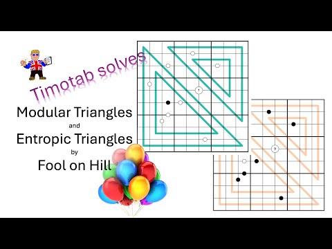 Видео: Подобранная пара головоломок на день рождения | Модульные треугольники и энтропийные треугольники...