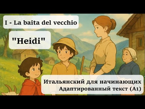 Видео: "Итальянский для новичков с ""Heidi" |  Адаптированный текст | Уровень A1| 1 - La baita del vecchio.