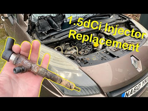 Видео: Замена инжектора Renault Scenic 1.5dCi (Dacia/Nissan/Renault)