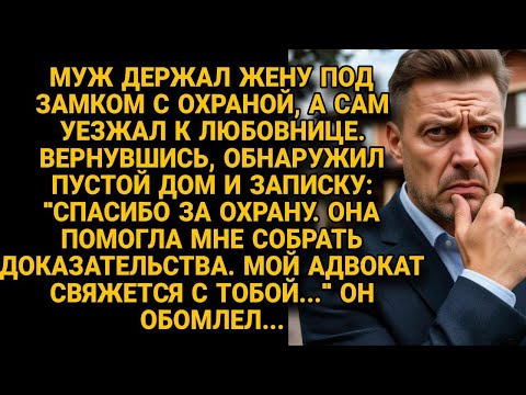Видео: Муж держал жену взаперти и уезжал к любовнице, но её записка разрушила его мир...