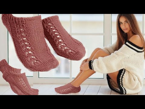 Видео: Короткие носочки спицами. Просто и элегантно.#(2025)