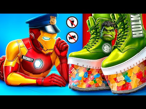 Видео: Ненастоящие супергерои против реальных супергероев! Как попасть в кино челлендж!