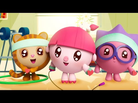 Видео: Малышарики — Утренняя зарядка с Малышариками! 🤸 — Лучшие серии | Сборник серий про гимнастику