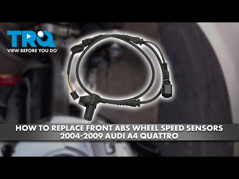 Видео: Как заменить датчики скорости переднего колеса ABS на Audi A4 Quattro 2004-2009