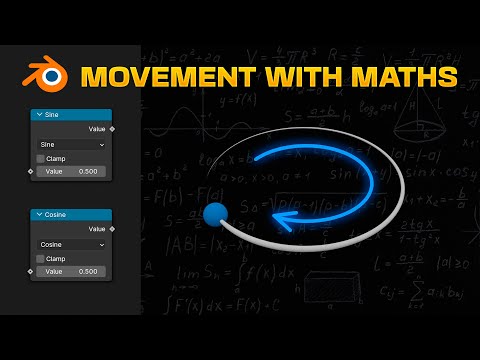 Видео: Использование математики для создания кругового движения в Blender — узлы геометрии