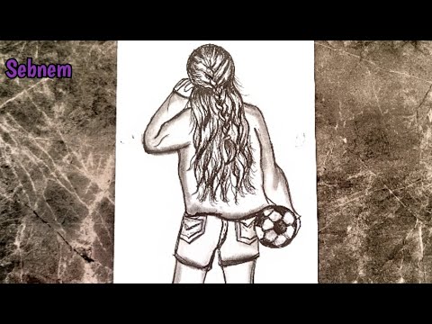 Видео: ПРОСТОЙ РИСУНОК КРАСИВОЙ ДЕВУШКИ, ДЕРЖАЩЕЙ ШАРИК. НАБРОСОК КАРАНДАШОМ