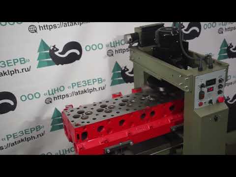 Видео: Фрезерный станок для ГБЦ грузовиков. 6Р-800 с удлиненной базой