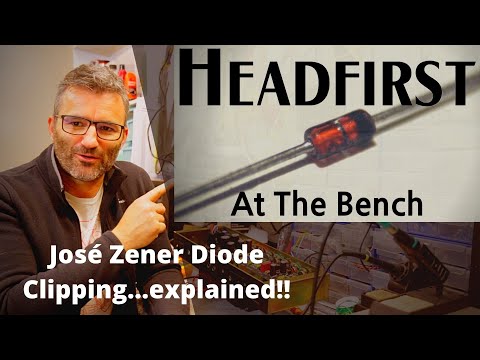 Видео: Headfirst Amps, At The Bench - ограничение сигнала диодом Стайнера Хосе....объяснено!!