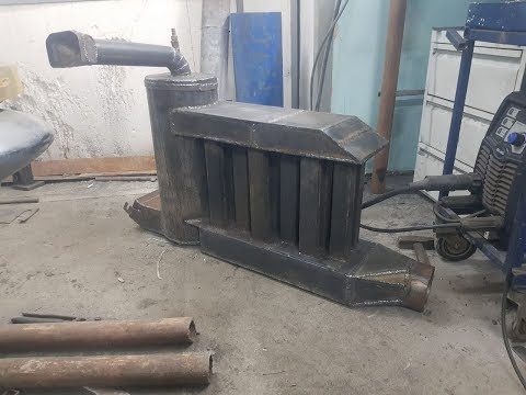 Видео: отопление на отработанном масле 95% КПД!!!!!800г/ч