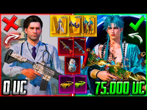 Видео: 😱 75 000 UC - САМАЯ УДАЧНАЯ ПРОКАЧКА АККАУНТА В PUBG MOBILE! ПРОКАЧАЛ ПУСТОЙ АККАУНТ В ПУБГ МОБАЙЛ