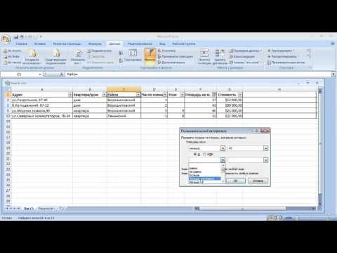 Видео: Excel для полных чайников Урок 12 Фильтр
