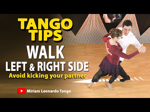Видео: СОВЕТЫ ПО ТАНГО: Идите по левой и правой стороне объятия - (Техника для ведущего и ведомого)