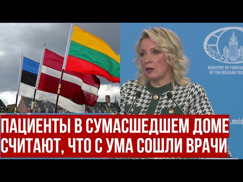 Видео: "Пациенты в сумасшедшем доме считают, что с ума сошли врачи": Захарова ответила странам Балтии