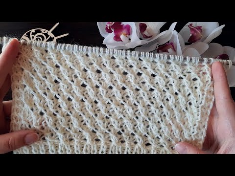 Видео: Простейший, плетёный узор спицами.