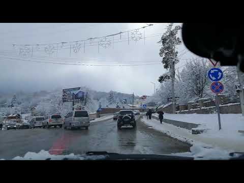 Видео: Авто прогулка по Бакуриани