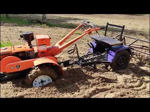 Видео: Тэстирую навеску. Конская борона и Адаптэр. Ещё один день на хуторе.