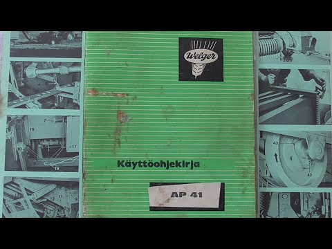 Видео: руководство по эксплуатации /MANUAL / пресс подборщик WELGER AP 41