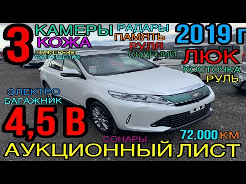 Видео: Toyota Harrier 2019 год, 2.0 Пер. пр, комплектация «Progress Metal and Leather Package» 4,5А балла✅