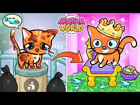 Видео: БЕДНОГО КОТЁНКА УДОЧЕРИЛИ МИЛЛИОНЕРЫ | Грустная История в Avatar World