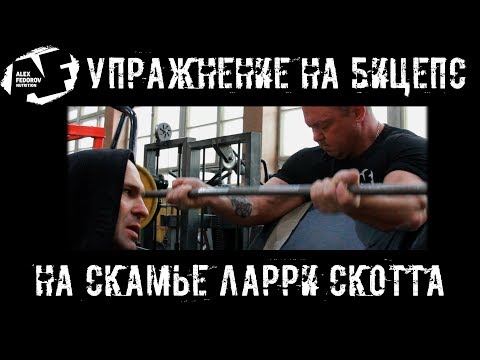 Видео: Упражнение на бицепс на скамье Ларри Скотта \ Preacher bench curls