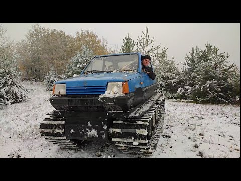 Видео: Доработка гусеницы на вездеходе, еду собирать грибы под снегом.
