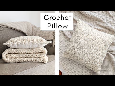 Видео: Простой урок по вязанию подушки крючком в один ряд