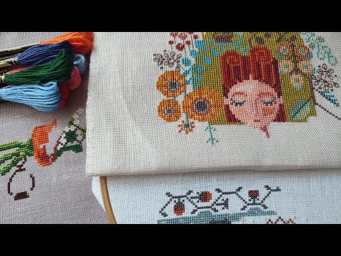 Видео: Вышивка крестиком февраль 2022 г.Процессы Lanarte 33477,Barbara Ana Designs, Soda Stitch SO- OP258.