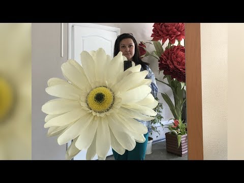 Видео: Гигантская ромашка. Как я это делаю. Giant daisy. How I make it.