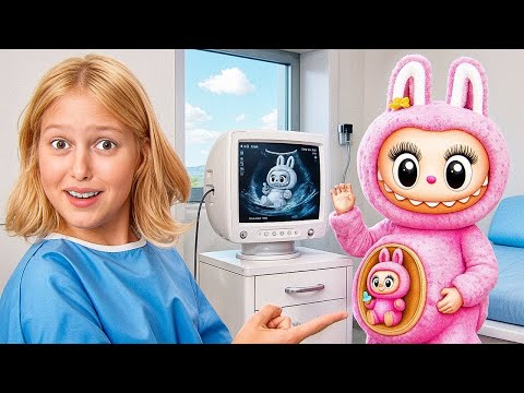 Видео: Лабубу е бременна! Амелка и нейната приятелка помагат на бременната Лабубу! Видео за тийнейджъри