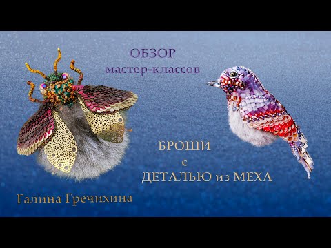 Видео: Обзор мастер-классов «Брошь ПЧЕЛА в ШУБКЕ» и «Брошь СЕВЕРНАЯ ПТИЦА»