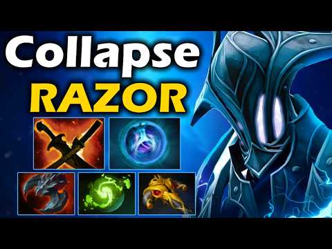 Видео: Коллапс на Разоре, Он на другом уровне! - Collapse Razor 7.37 ДОТА 2