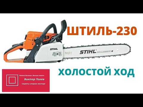 Видео: Штиль 230  Карбюратор Текущая регулировка холостого хода #ВикторПолев