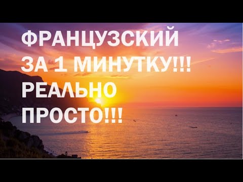 Видео: Французский язык за 1 минуту! Пробуй, это очень легко!!!