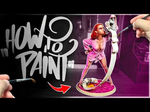 Видео: Кошачья дама в банном халате — как рисовать 3D-принты