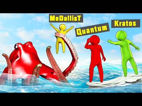 Видео: ОСЬМИНОГ СДЕЛАЛ ЭТО С НИМ!!! GANG BEASTS