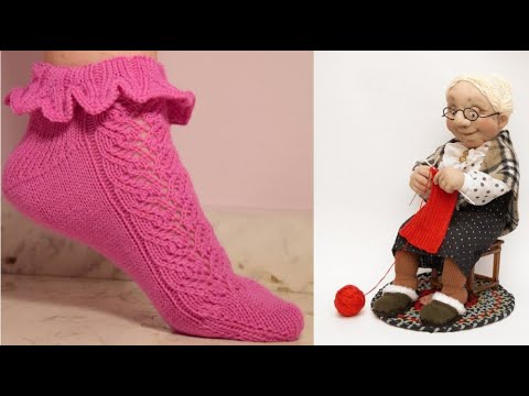 Видео: Носочки "КАПРИФОЛЬ". Спицами. #2024
