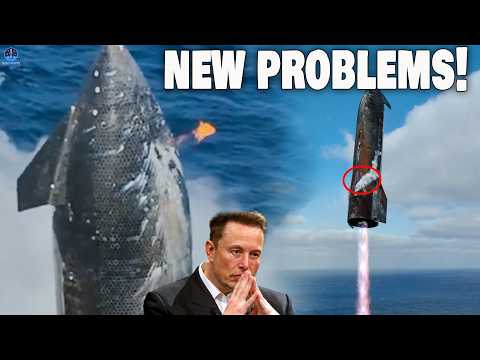 Видео: ТОПЛИВНЫЙ БАК ПРОТЕК! Невероятные кадры посадки рейса 11 Starship показывают новые проблемы на S3...