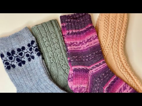 Видео: Готовые работы января. Процессы. #вязаныеноски #носкиспицами #носки