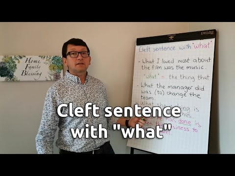 Видео: Cleft Sentences with «What» – Ударение в английском предложении 🚀