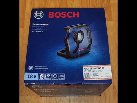 Видео: Обзор Bosch GLI 18V-4000C vs GLI 18V-1200C сравнение и распаковка акумуляторного фонарика от Бош.