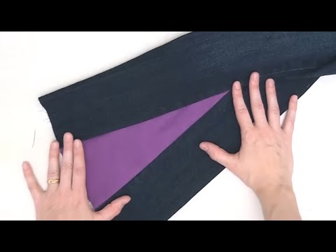 Видео: Как сшить брюки-клеш — Как расклешить джинсы с помощью швейной машинки