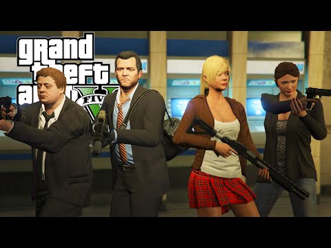 Видео: GTA V — Семейное ограбление
