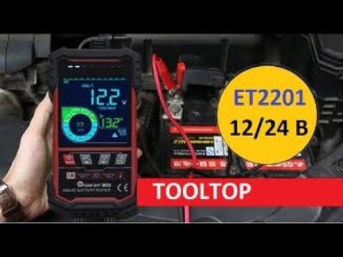 Видео: Ещё одна мечта сбылась.  Тестер #аккумуляторов #TOOLTOP ET2201 12/24 В. Что понравилось, а что нет