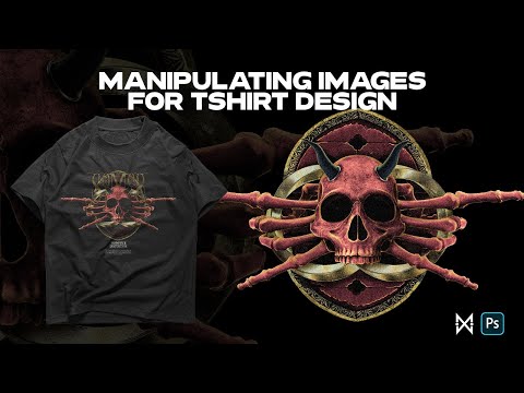 Видео: Манипулирование изображениями для дизайна рубашки | Учебник по фотошопу