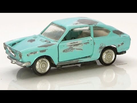 Видео: Очень редкая литая модель Fiat 850 Coupé от Эдиля. Полная реконструкция.