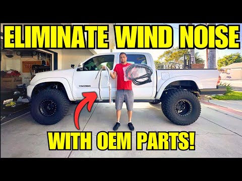 Видео: Устранение шума ветра в Toyota Tacoma с помощью оригинальных запчастей!!