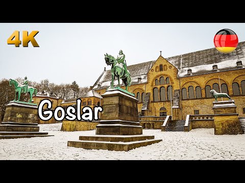 Видео: Гослар, Германия, пешеходная экскурсия 4K HDR