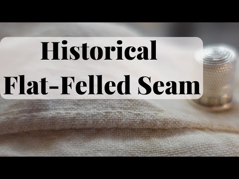 Видео: Ручной шов с закрепкой внахлест (ПРАВЫЙ)