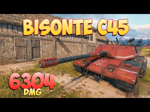 Видео: Bisonte C45 • Хорошая битва! - 4 Фрагов 6.3K Урона • Мир Танков